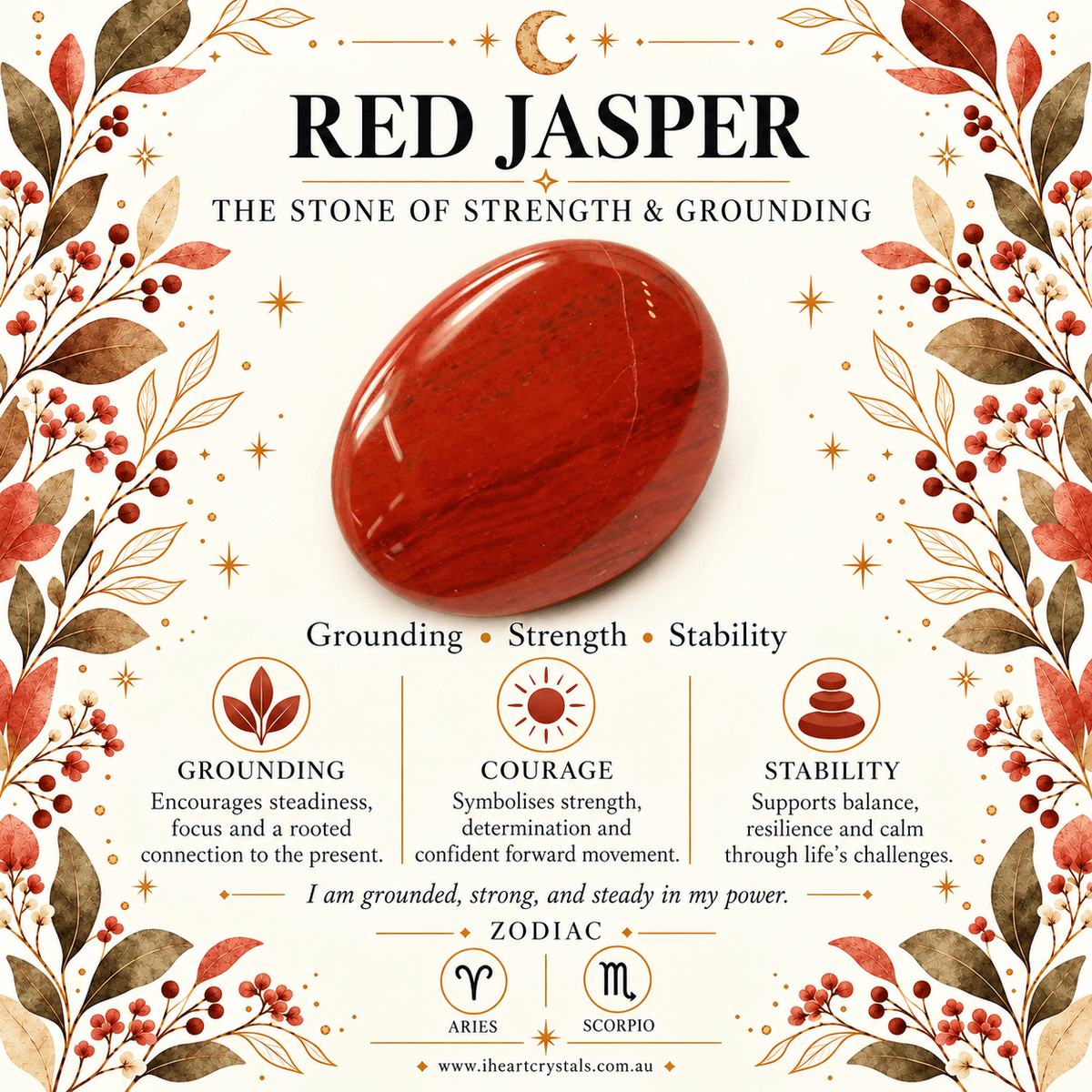 Red Jasper Sun Gemstone Keyring