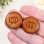 Red Jasper Yes/No Decision Coin