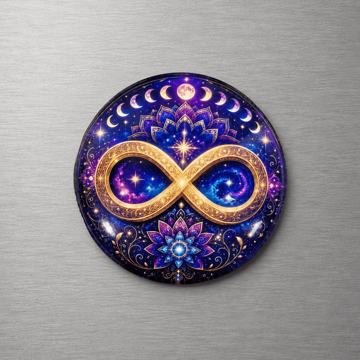 Infinity Symbol 4cm Glass Magnet