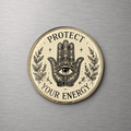 Protect Your Energy Hamsa 4cm Glass Magnet