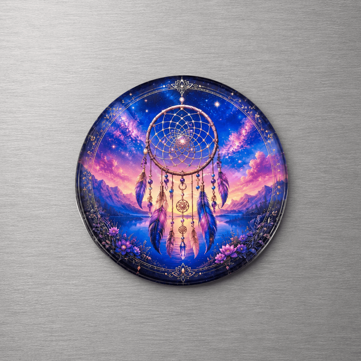Dreamcatcher 4cm Glass Magnet