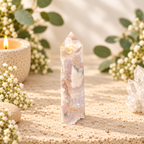 112g Pink Amethyst Tower