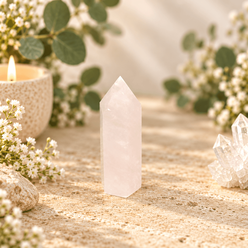 69g Rose Quartz Tower