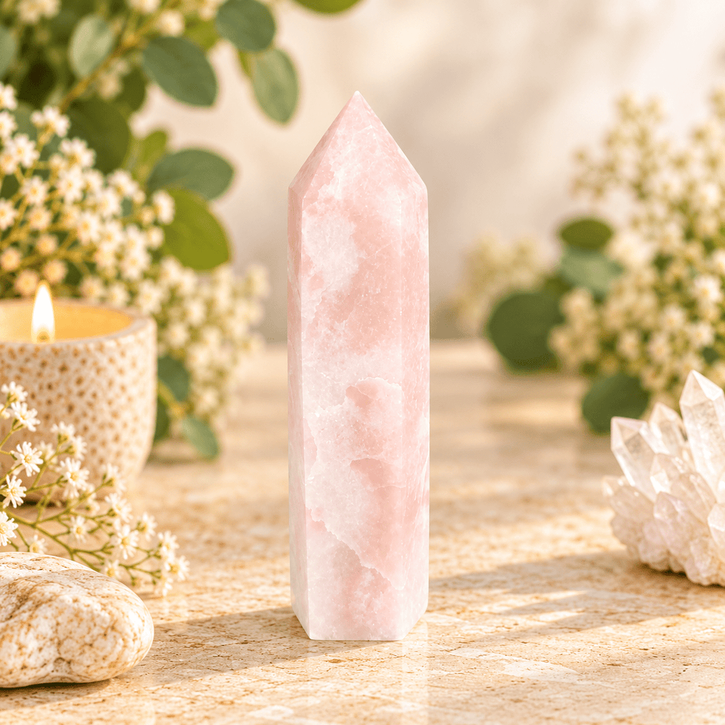 124g Pink Opal Tower