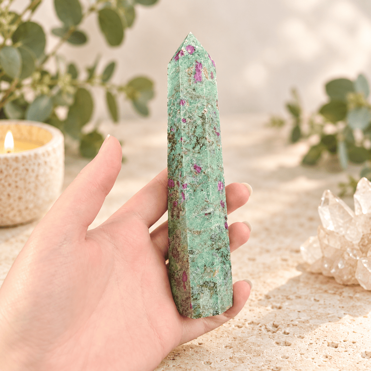248g Ruby in Fuchsite Tower