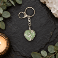 Aventurine Heart Gemstone Keyring