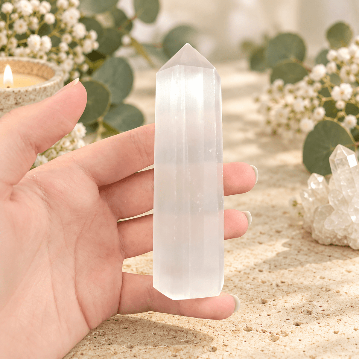 119g Selenite Tower