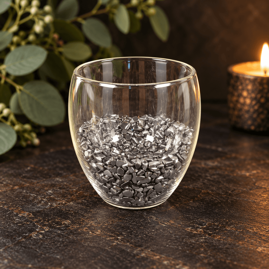 Hematite 250ml Chip Double Wall Glass