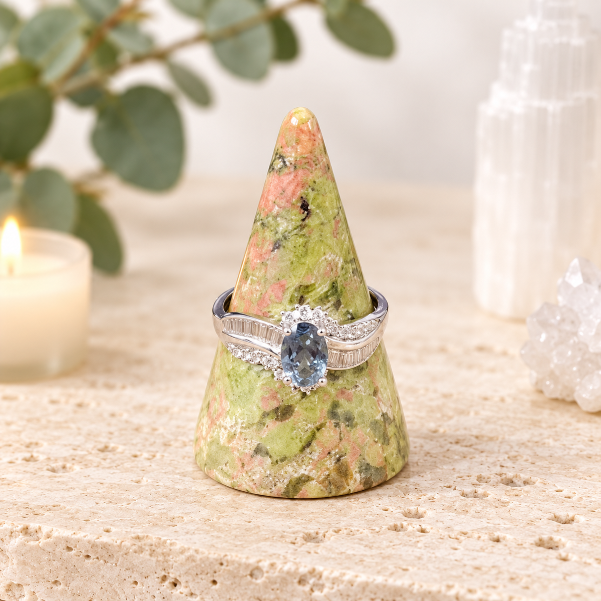 Unakite Ring Holder