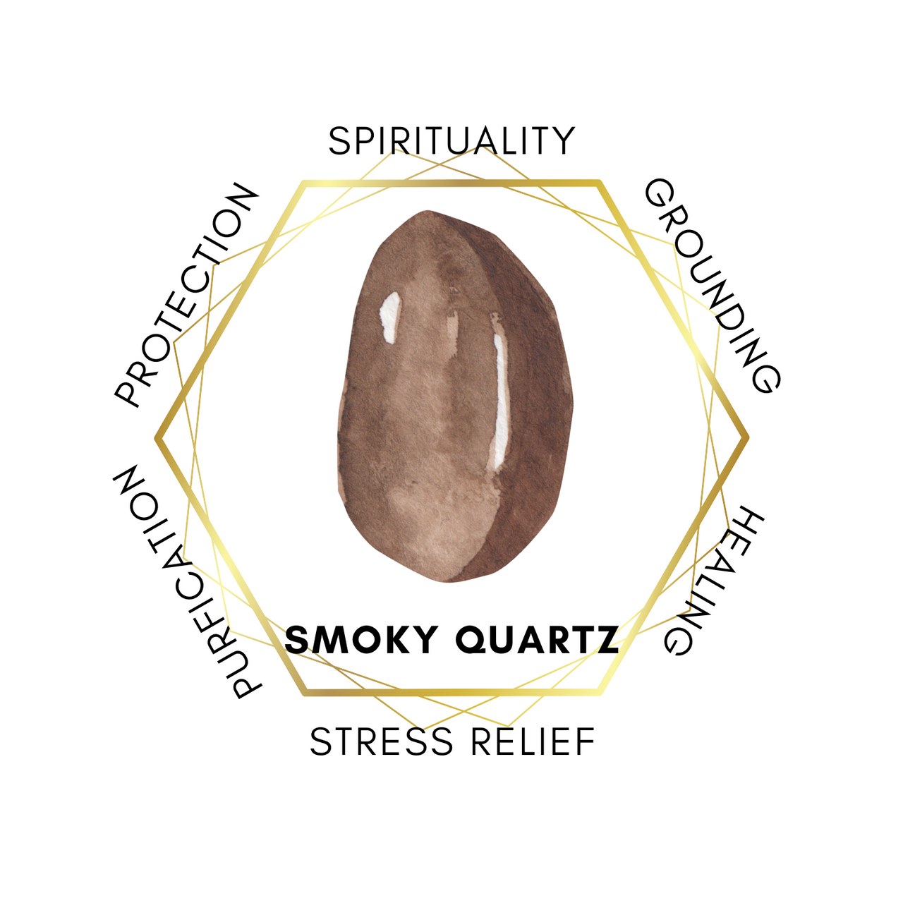 Dark Smoky Quartz 75cm-80cm Chips Strand