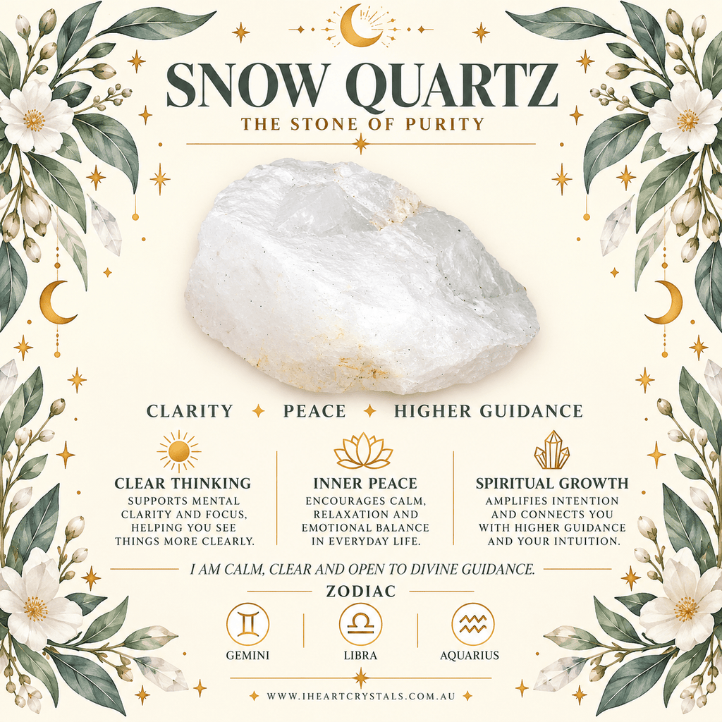 Snow Quartz 2cm Gemstone Moon