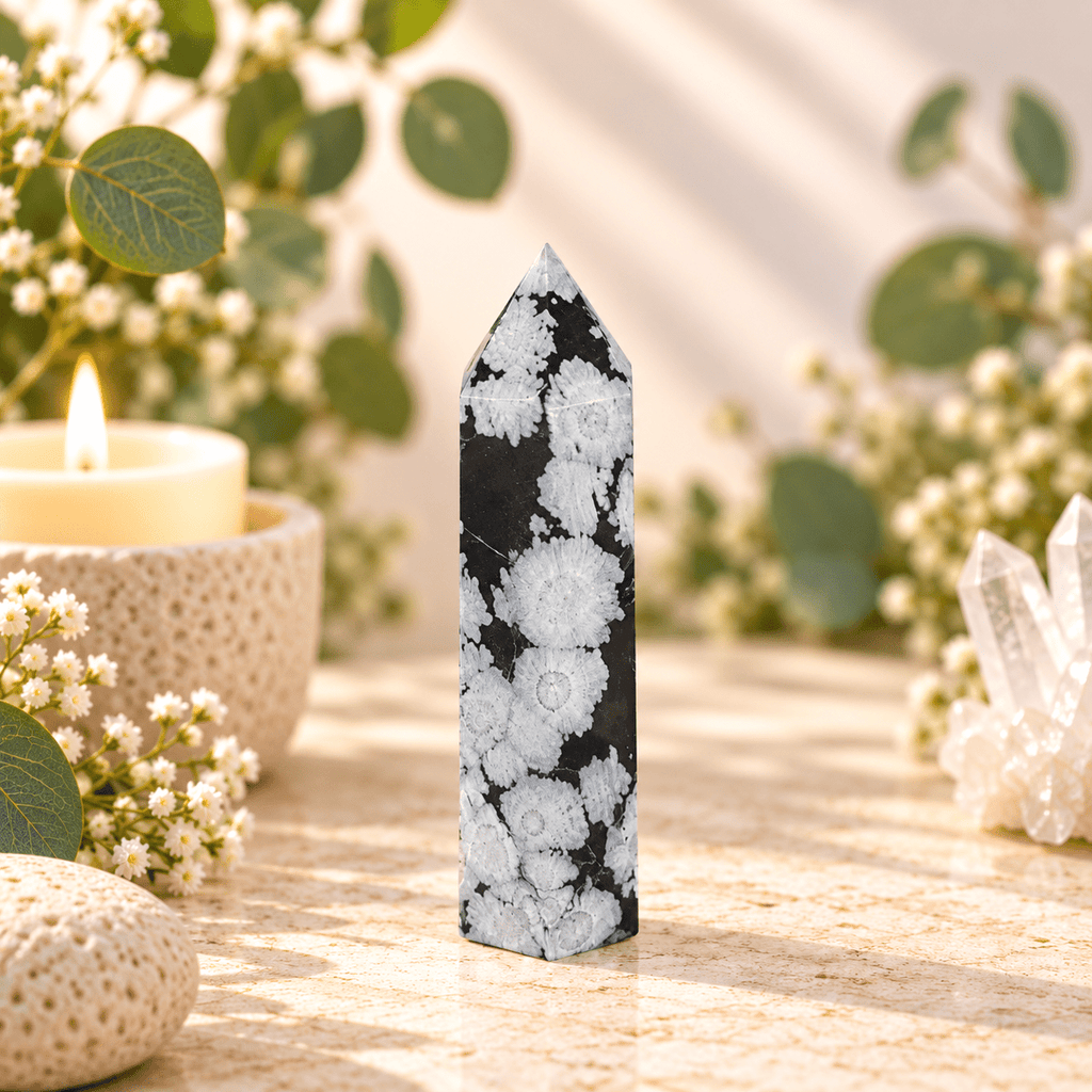 71g Snowflake Obsidian Tower