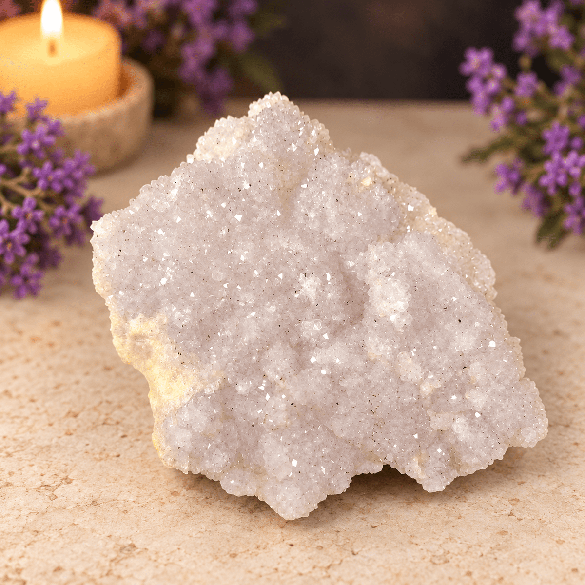 Light Amethyst Quartz Geode