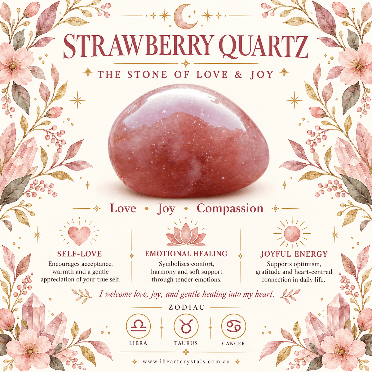 Strawberry Quartz 250ml Chip Double Wall Glass