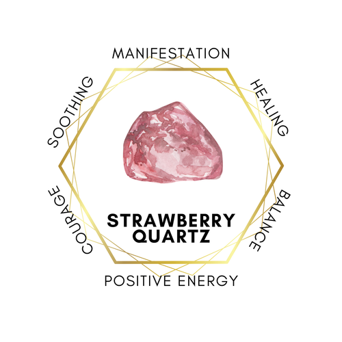 10mm Strawberry Quartz Gemstone Bracelet