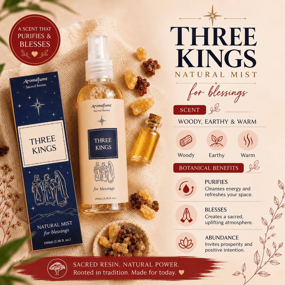 Three Kings Natural Mist 100ml