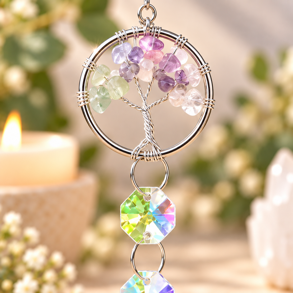 Fluorite Tree of Life Suncatcher