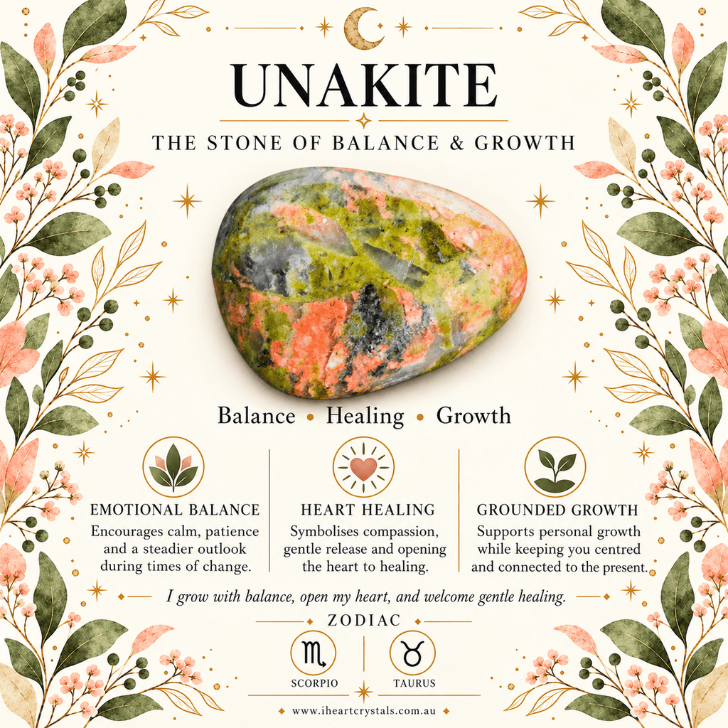 Unakite 2cm Gemstone Moon