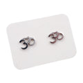 Stainless Steel Stud Earrings - Om