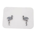 Stainless Steel Stud Earrings - Flamingo