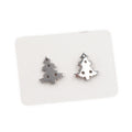 Stainless Steel Stud Earrings - Christmas Trees