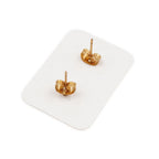Gold Plated Stainless Steel Stud Earrings - Dragonfly
