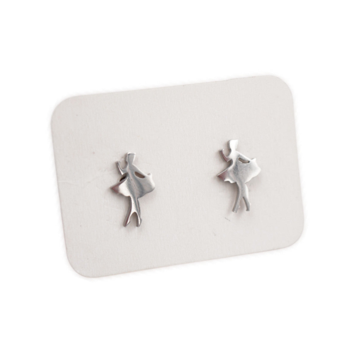 Stainless Steel Stud Earrings - Ballerina