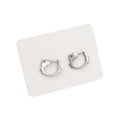 Stainless Steel Stud Earrings - Hello Kitty