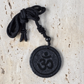 3.5cm Om Shungite Adjustable Necklace