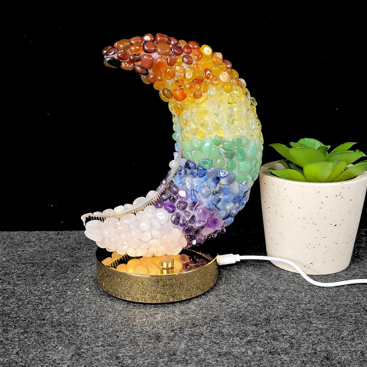 Chakra Moon Touch Lamp