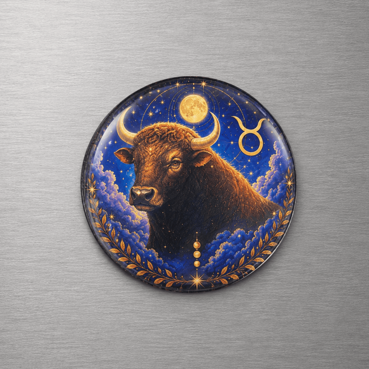 Taurus Zodiac 4cm Magnet - I Heart Crystals