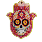 Pink Sugar Skull Standing  Ceramic Trivet