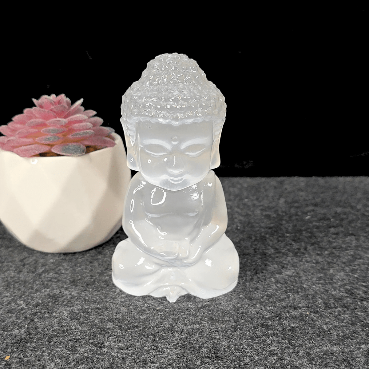 Selenite Buddha