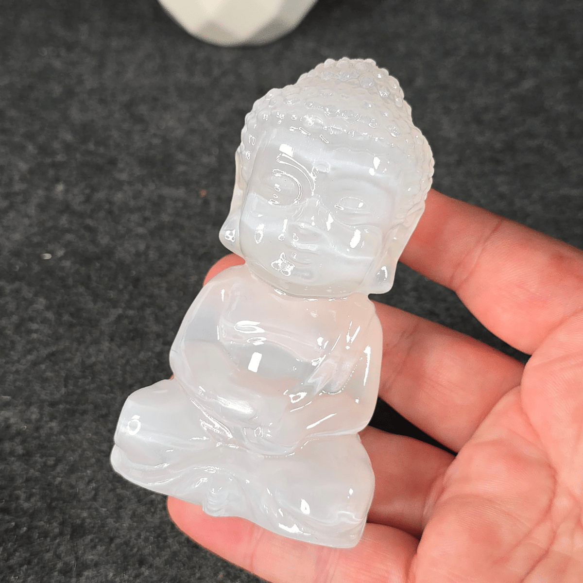 Selenite Buddha
