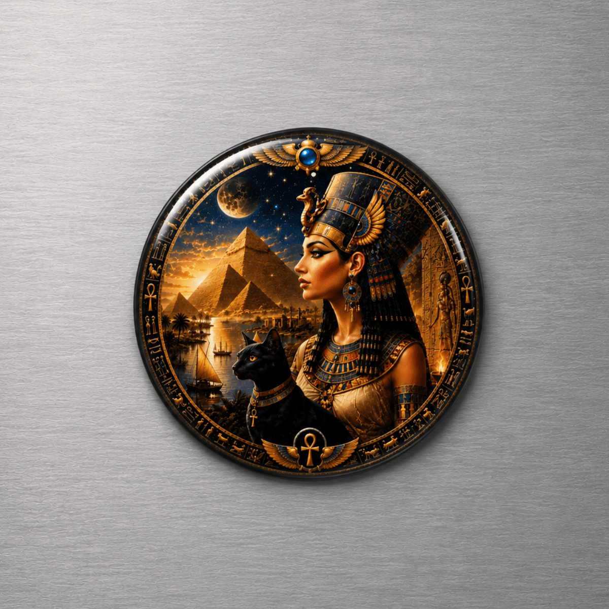 Egyptian 4cm Glass Magnet