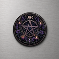 Pentagram 4cm Glass Magnet