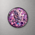Koalas with Crystals 4cm Glass Magnet