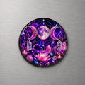 Triple Moon 4cm Glass Magnet