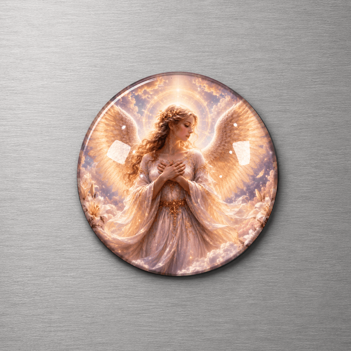 Angel 4cm Glass Magnet