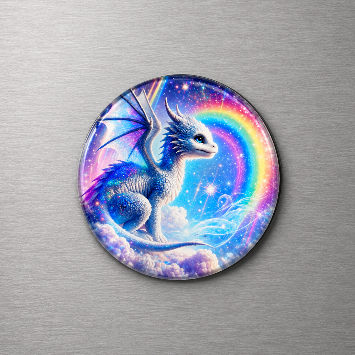 Baby Dragon 4cm Glass Magnet