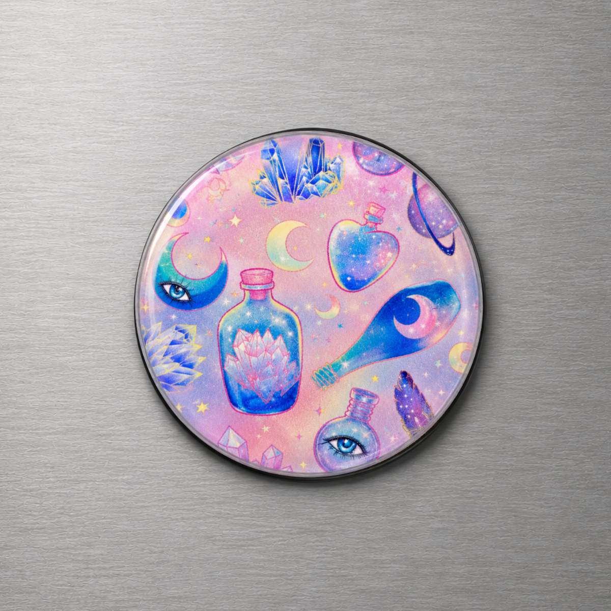 Crystals & Potions 4cm Glass Magnet
