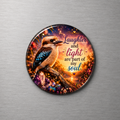 Laughter and Light are Part of My Soul Kookaburra 4cm Glass Magnet
