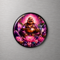 Buddha with Crystals 4cm Glass Magnet