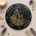 15cm Crystal Moon on Black Pendulum/Divination Board