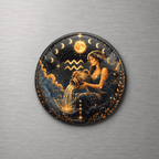 Aquarius Zodiac 4cm Magnet