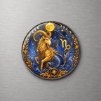 Capricorn Zodiac 4cm Magnet