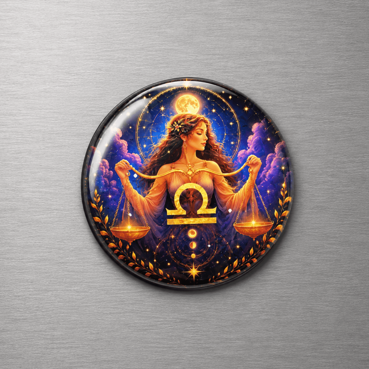 Libra Zodiac 4cm Magnet