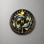 Pisces Zodiac 4cm Magnet - I Heart Crystals