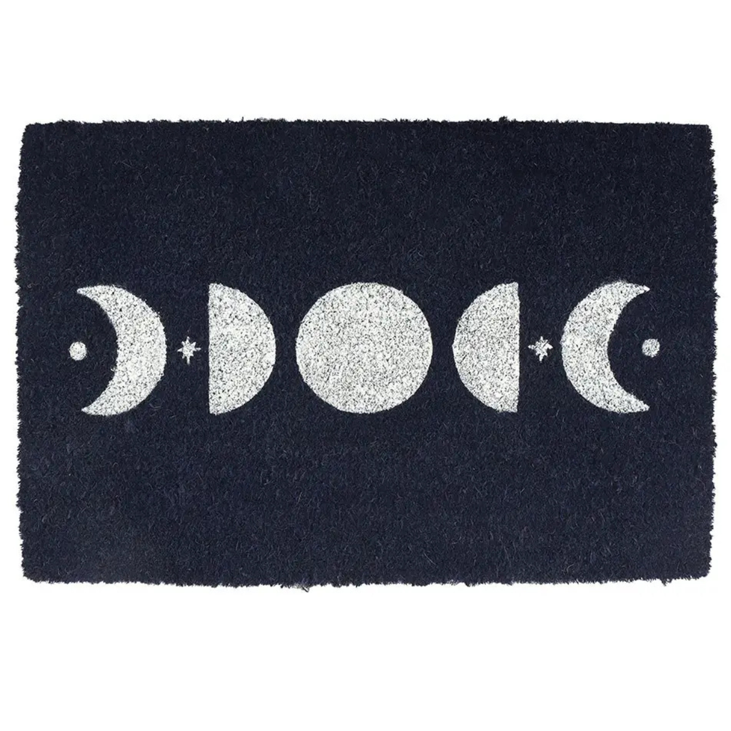 Dark Blue Moon Phase Doormat
