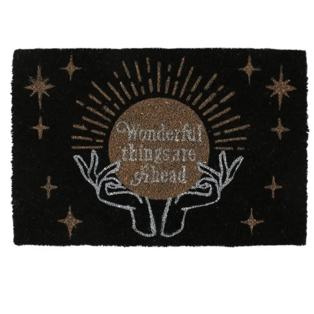 Fortune Teller Black Doormat